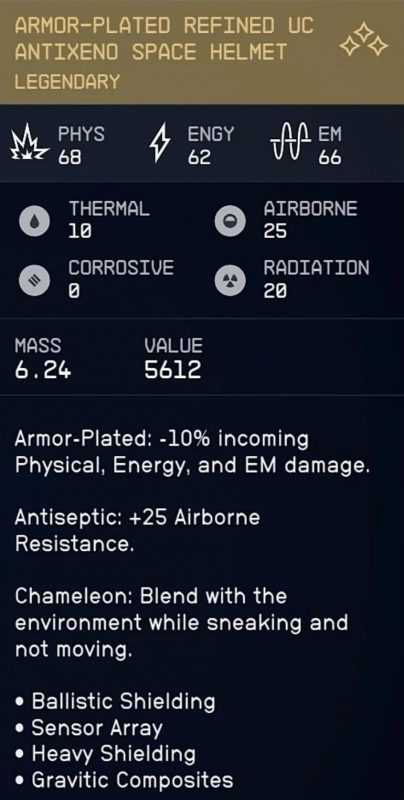 Add Legendary Affects BATs – Armor Helmets Packs Weapons