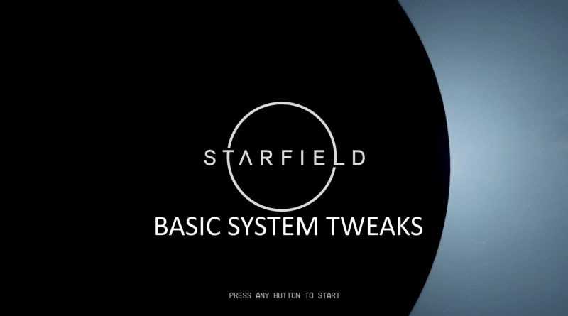 Basic System Tweaks