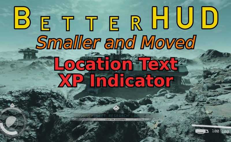 BetterHUD – Smaller Moved Location Text – Smaller Moved XP Indicator