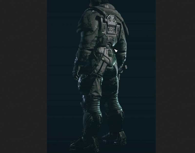BLACK BOUNTY HUNTER SPACESUIT