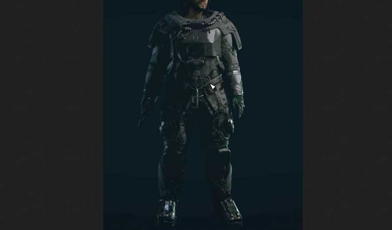 BLACK BOUNTY HUNTER SPACESUIT