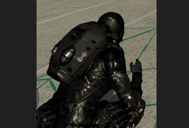 Black Leather Mark I Spacesuit
