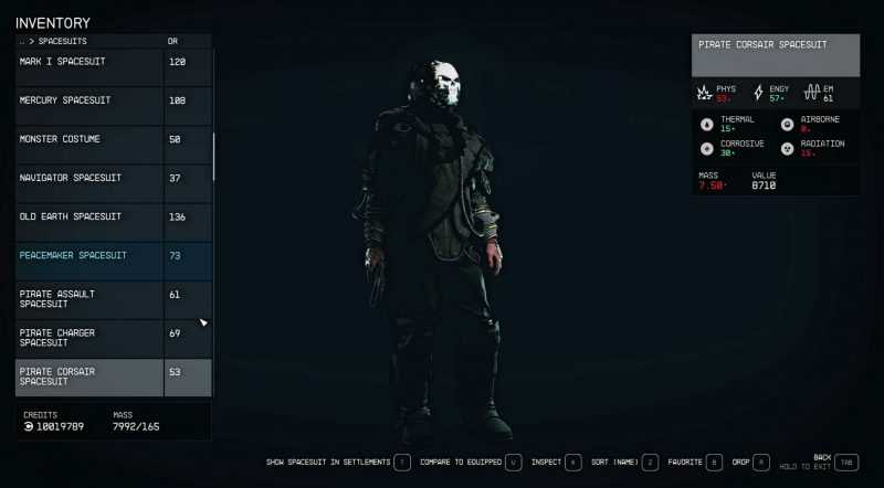 Black Pirate Spacesuits
