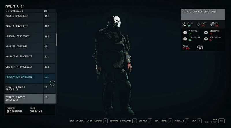 Black Pirate Spacesuits