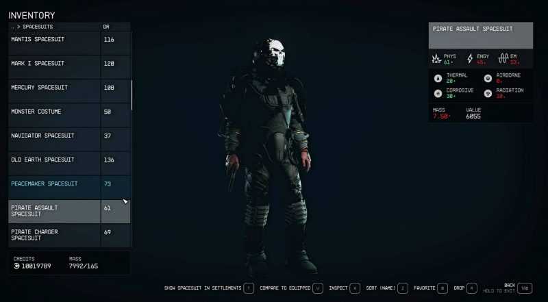 Black Pirate Spacesuits