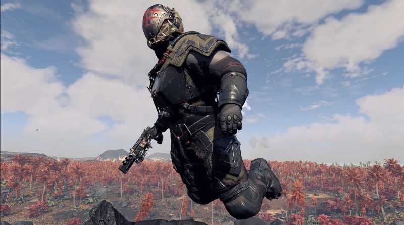 Bounty Hunter – Black Green Red Spacesuit