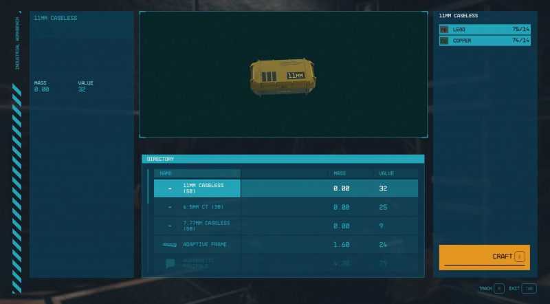 Craftable Ammo and Utilities