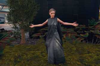 Темное сари платье