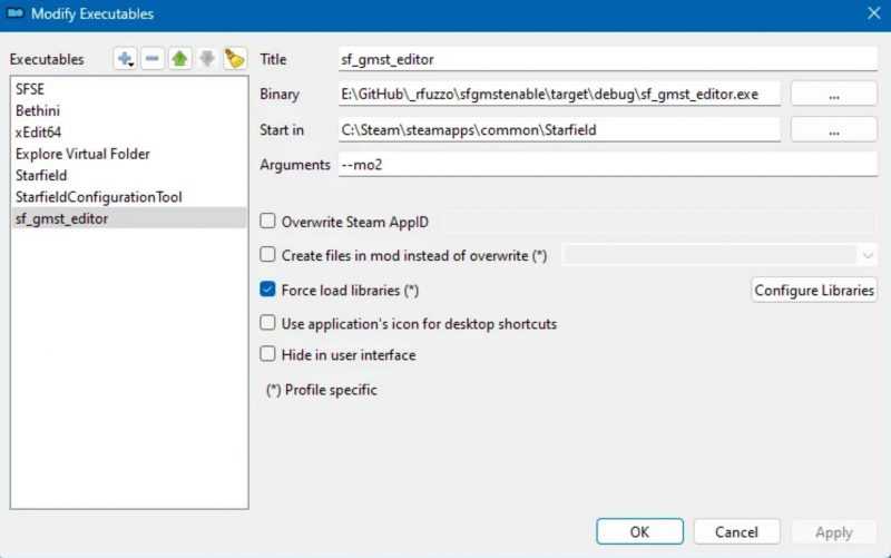 Game Settings Editor