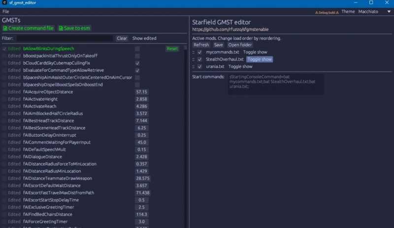Game Settings Editor