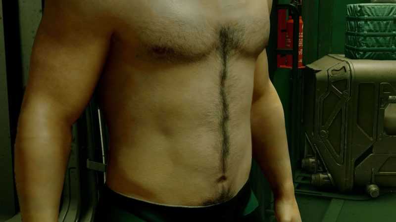 Hairy Chest for men of Starfield (4k)