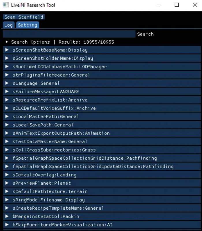 LiveINI – Setting Datamining Tool