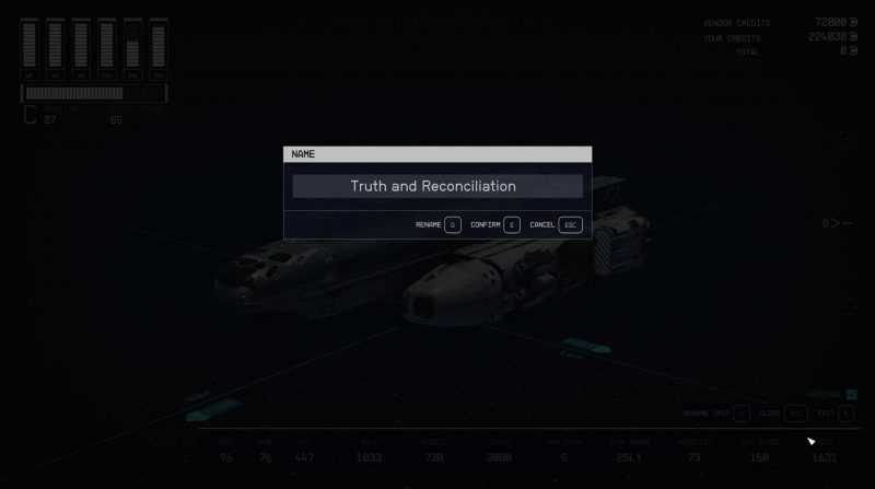 Longer Ship and Item Names