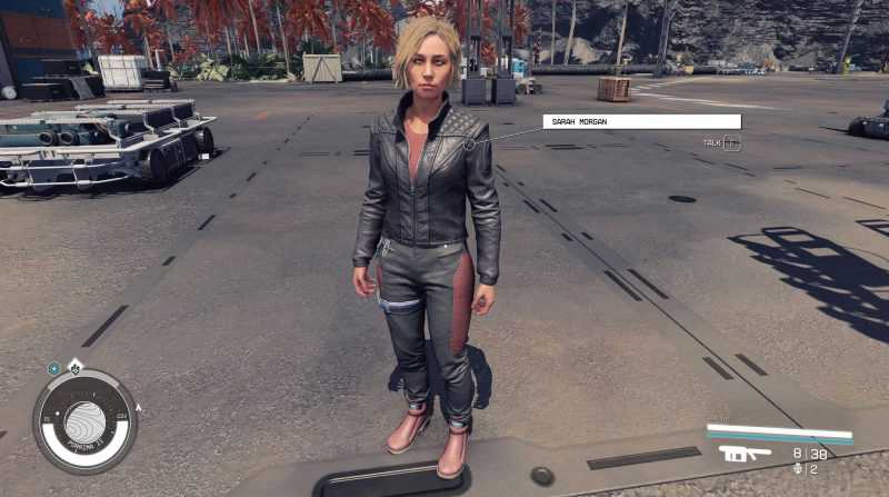 Sarah’s Dark Outfit