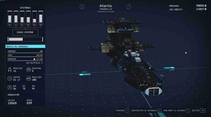 Ship Atlantis Captain Harlock (albator)