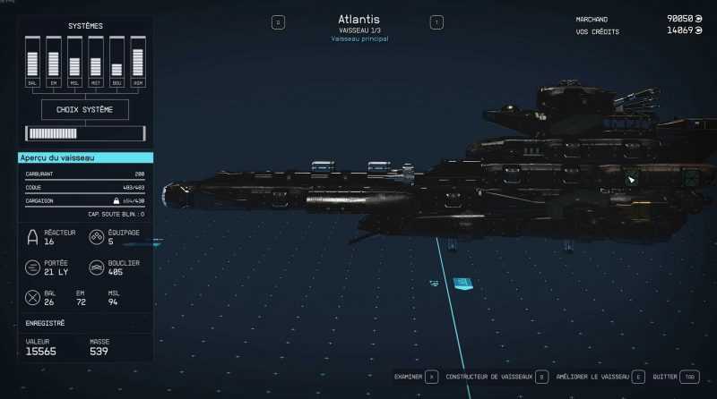 Ship Atlantis Captain Harlock (albator)