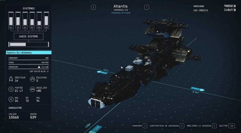 Ship Atlantis Captain Harlock (albator)