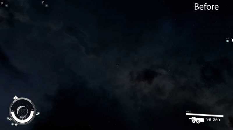 Starfield Galaxy and Stars