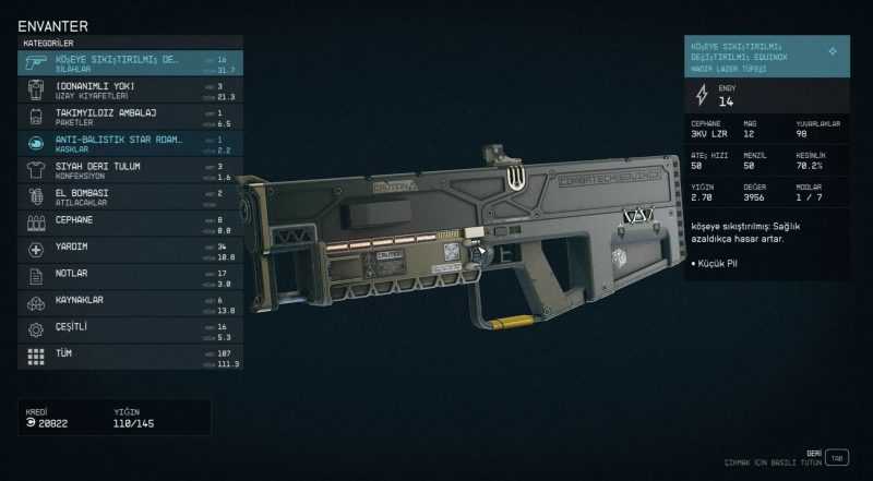 StarUI Inventory – Turkce Ceviri