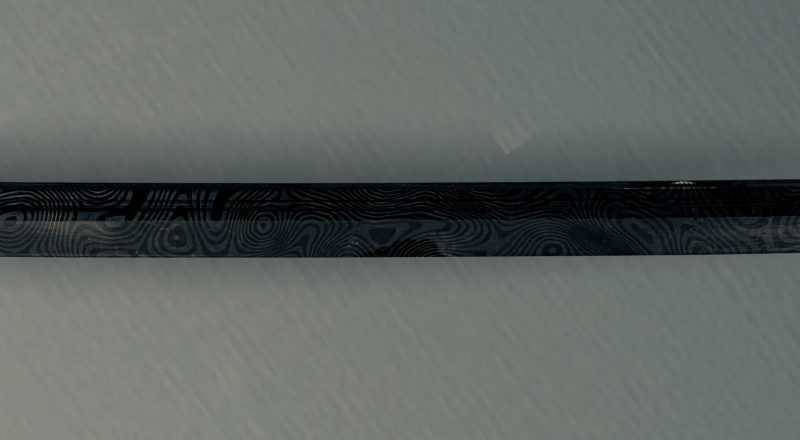 The Damascus Wakizashi And Tanto – 4K Black Katana Retexture