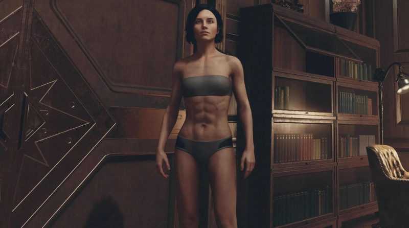 XS Sporty Sexy Map – Athletic fitness muscle texture – body normal map 4K