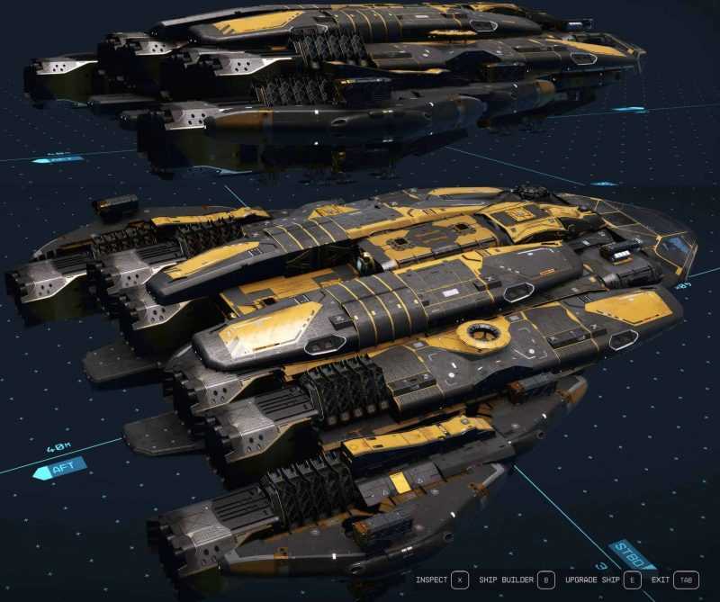 YF-937 – Queen Hornet – a massive yet sleek ship inspired by Lamborghini’s design philosophy