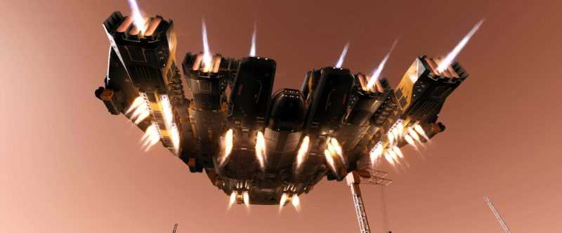 YF-937 – Queen Hornet – a massive yet sleek ship inspired by Lamborghini’s design philosophy