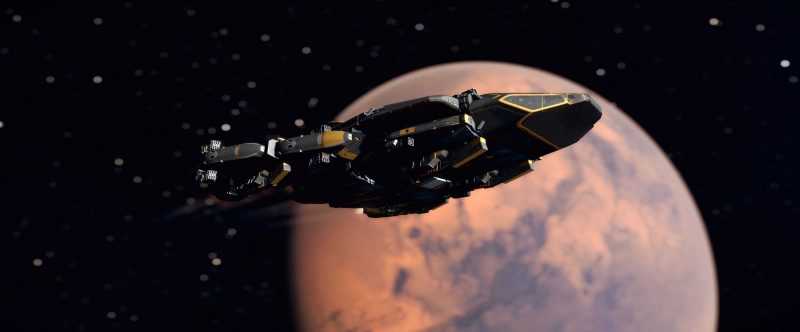 YF-937 – Queen Hornet – a massive yet sleek ship inspired by Lamborghini’s design philosophy