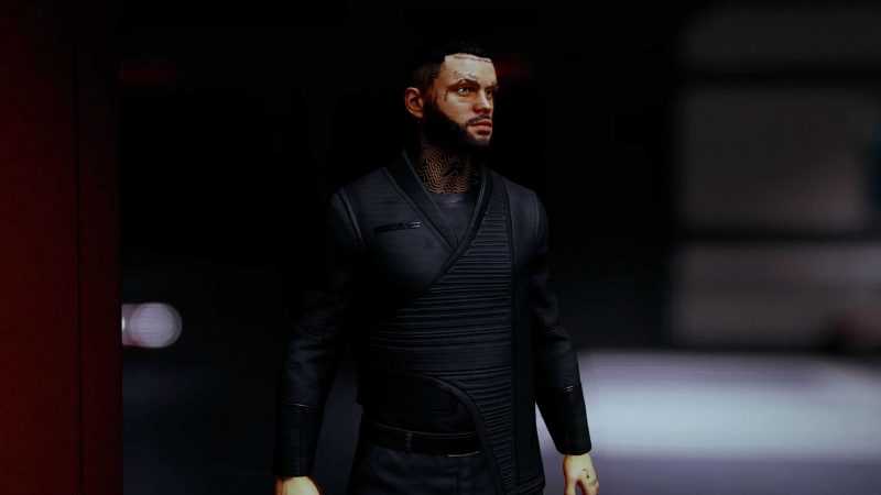 4K – Ryujin Fitted Bussines Suit – Black Retexture