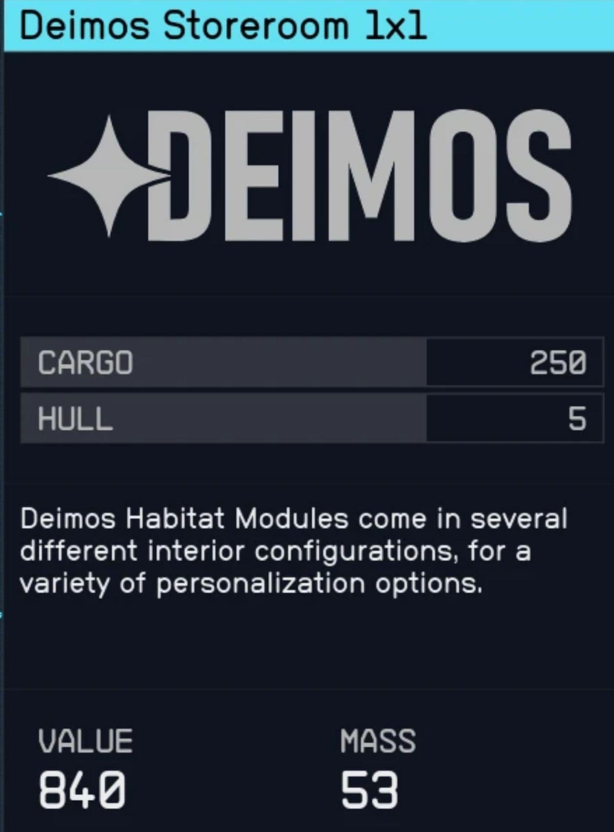 Actually Useful Cargo Habs (with Optional Relative Mass)