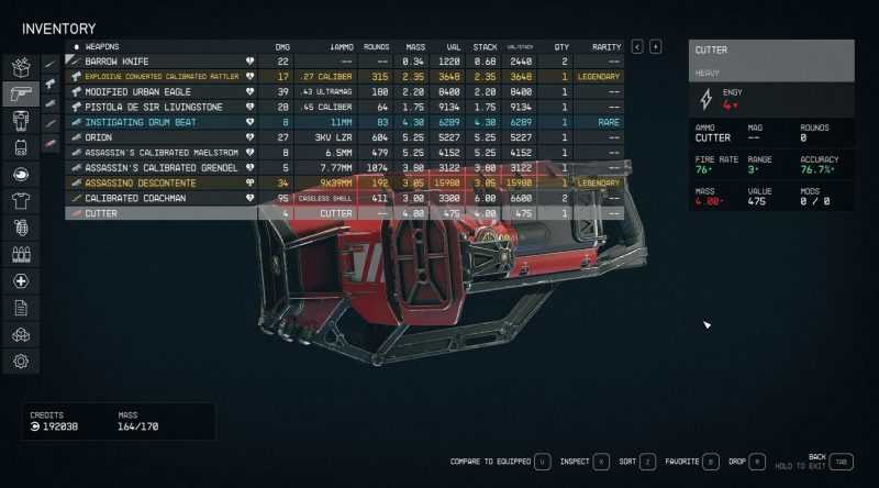 Alternate default columns for StarUI Inventory