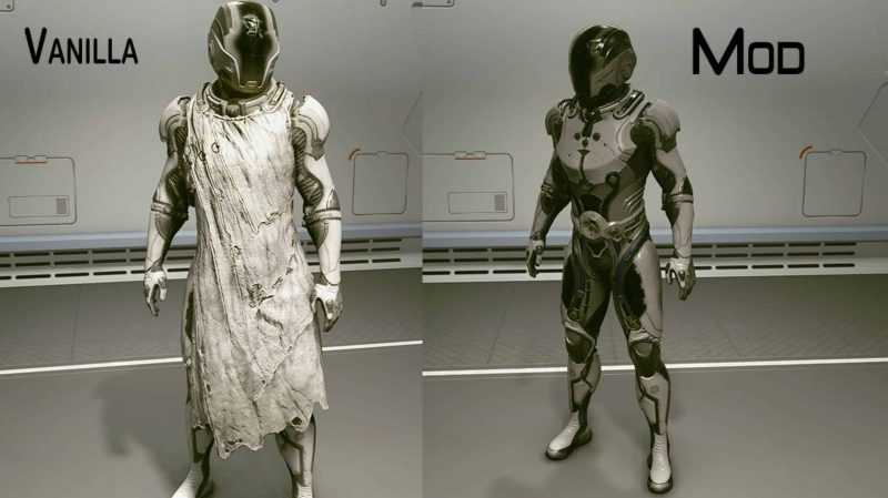 Capeless Starborn Armor – No Potato Sack and Cleaner Metal