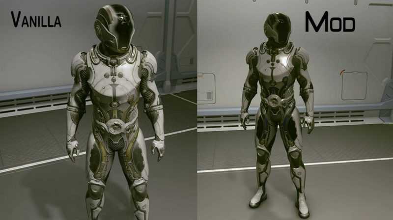 Capeless Starborn Armor – No Potato Sack and Cleaner Metal