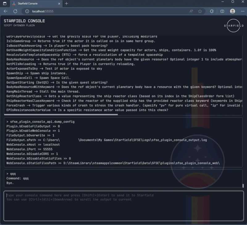 Console API and Web Application