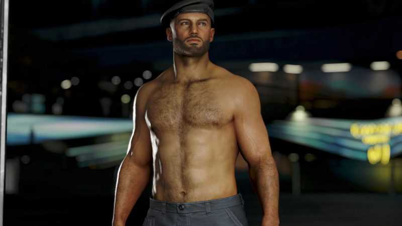 DA – Muscular Male Tone Body Texture – Normal Map 4k
