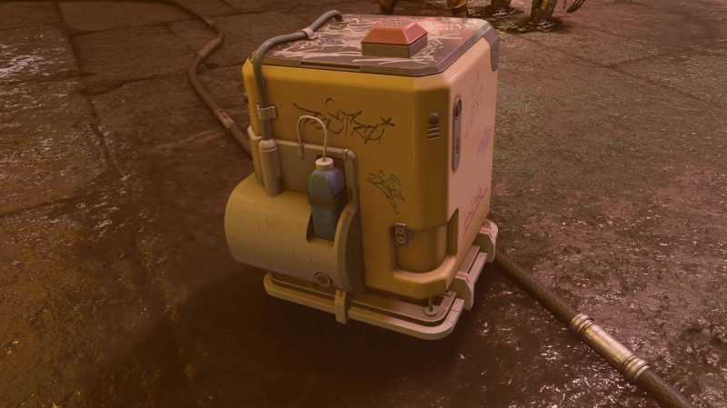Defaced Sanitation Robot