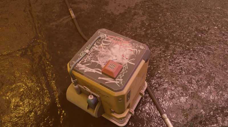 Defaced Sanitation Robot