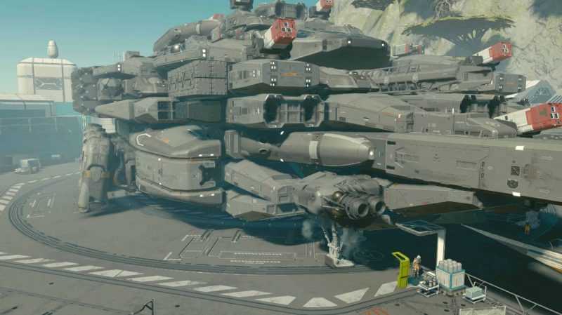 Large space warship