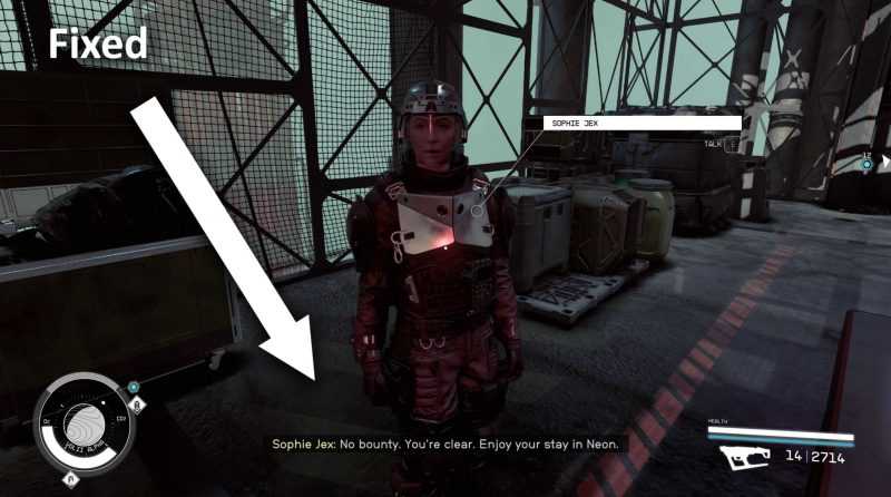 Neon Entrance Bounty Dialog Fix