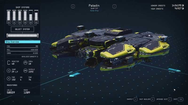 Paladin Ship Guide