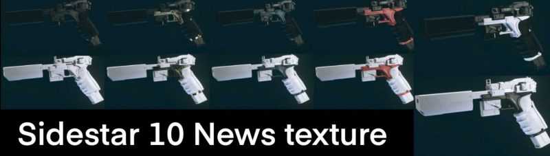 Sidestar – 10 Different retextures