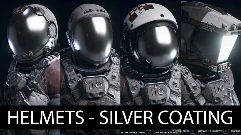 Space Helmets – Silver Coating Visors by Xtudo