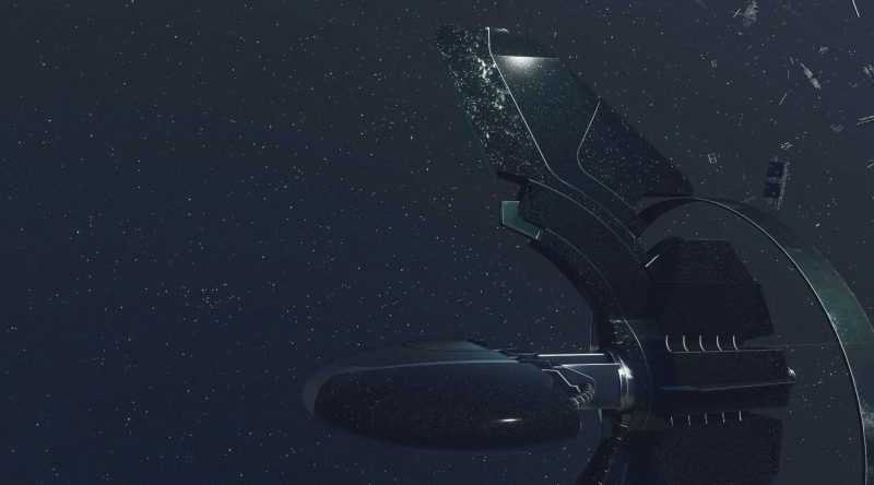 Starborn Guardian Ship – Starfield Black Retexture