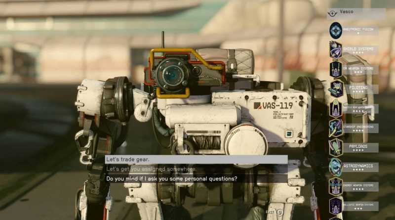 Vasco – All ship perks
