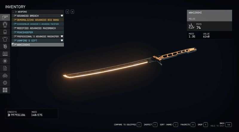 Wakizashi Cyberpunk 2077 Errata replacer