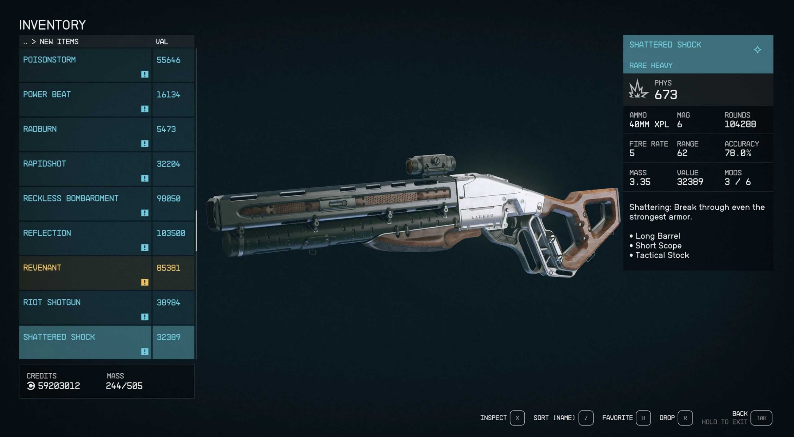 All Unique Weapons