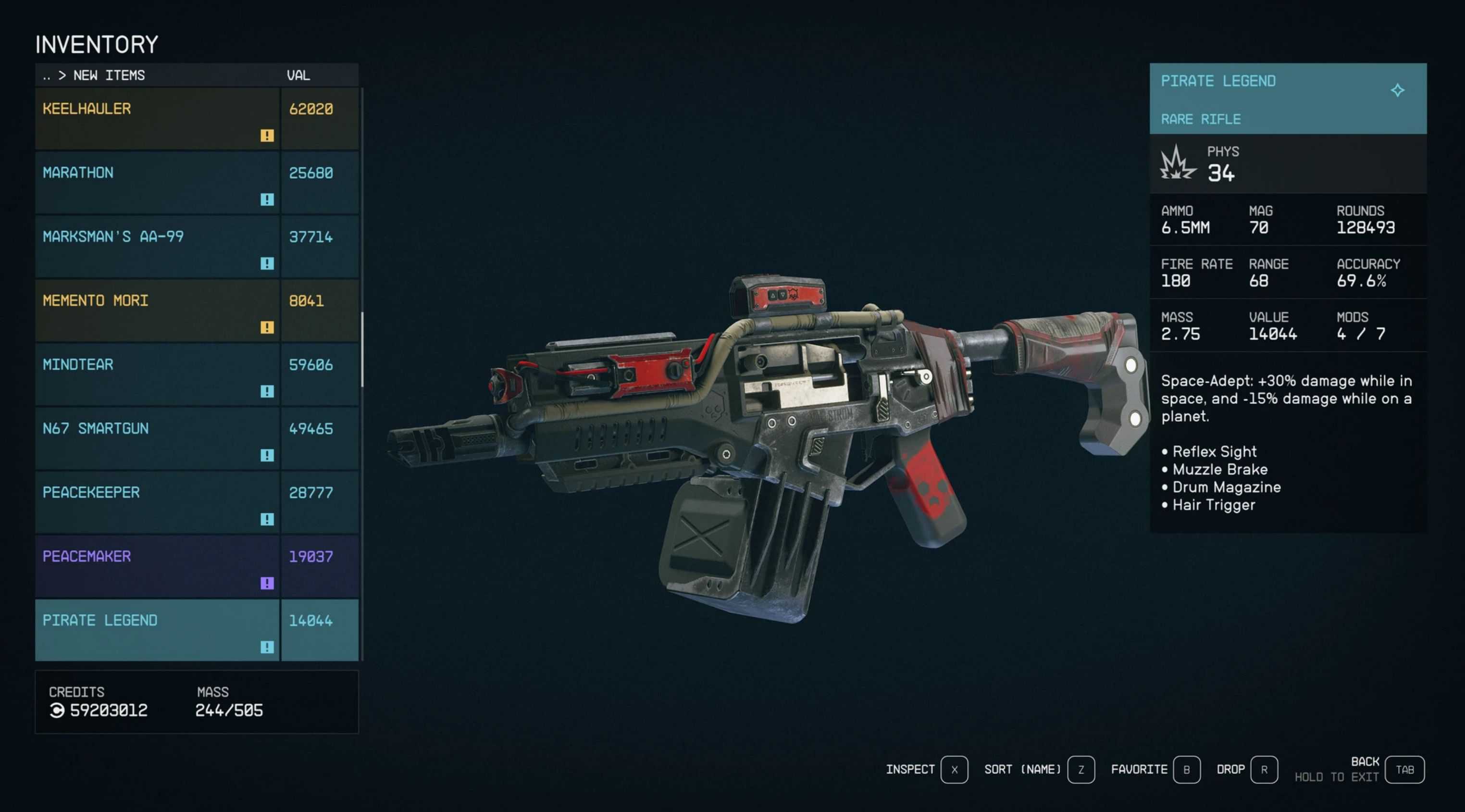 All Unique Weapons