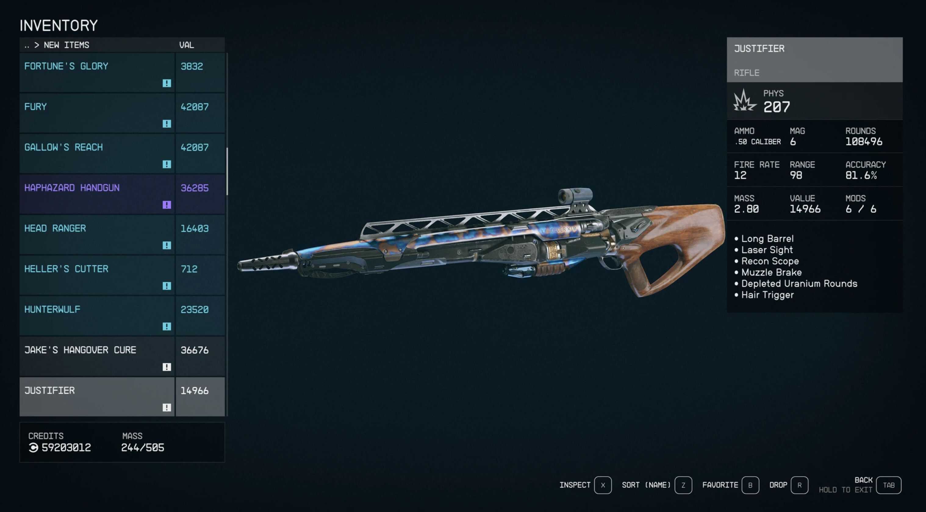 All Unique Weapons