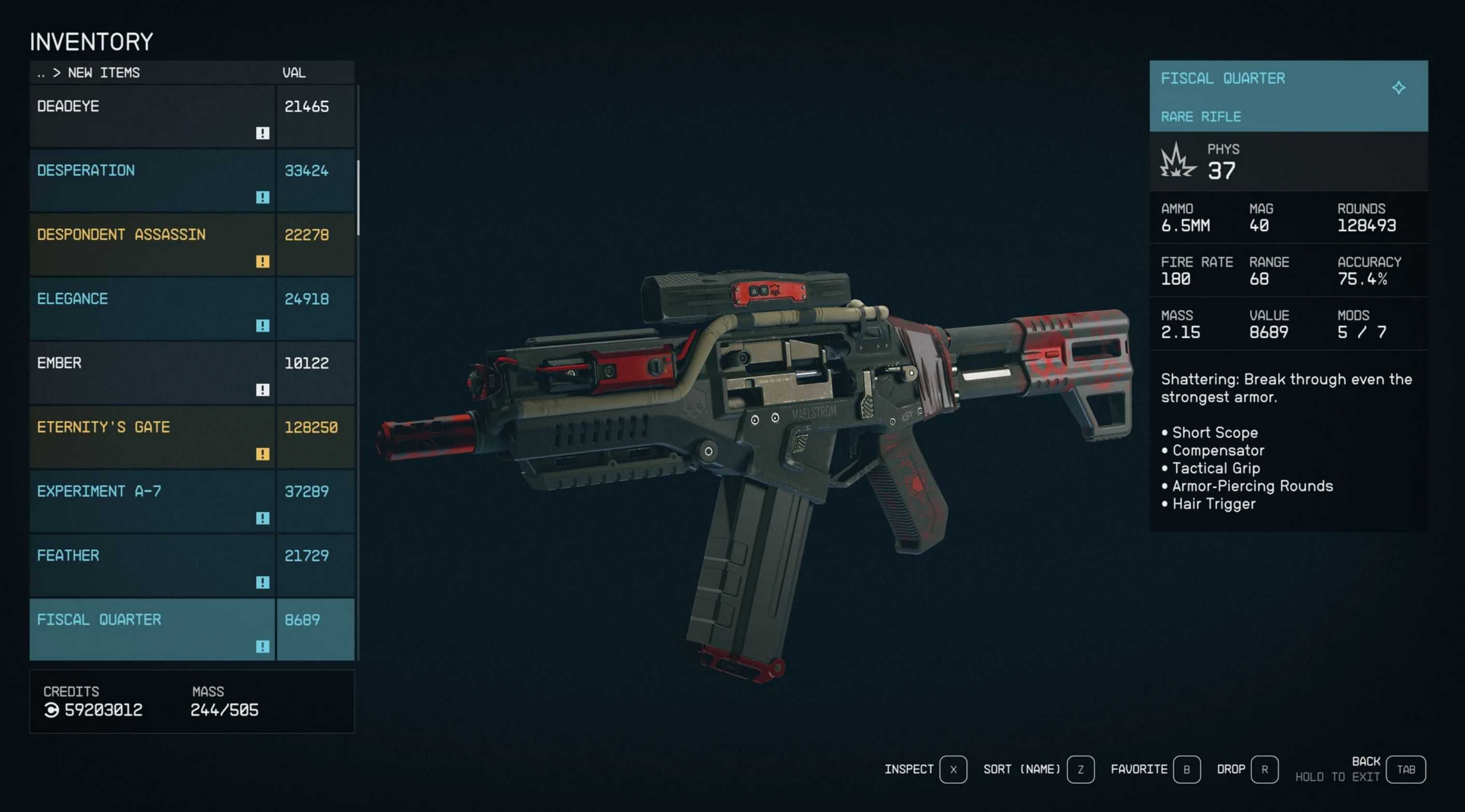 All Unique Weapons