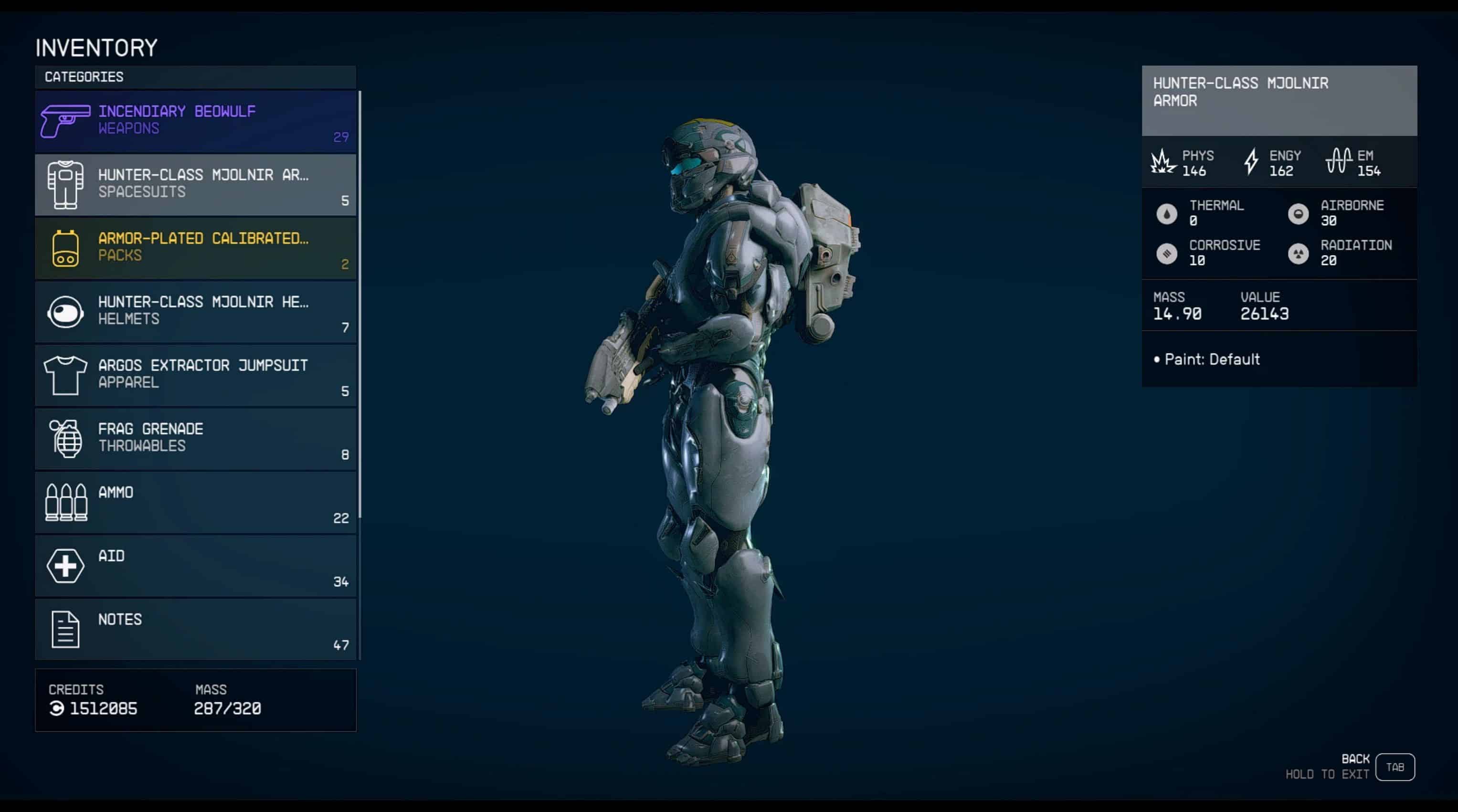 Halo 5 Spartan Locke’s Hunter armor standalone
